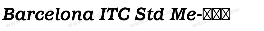 Barcelona ITC Std Me字体转换